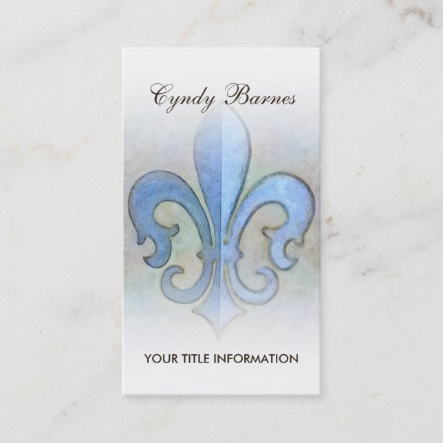 Carte de visite Fleur de Lis (Devant)