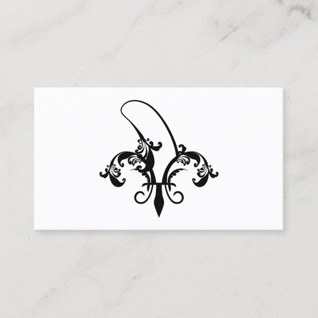 Carte De Visite fleur de lis (Devant)