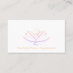 Carte De Visite Fleur de Lotus, vive et propre