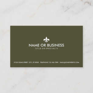 Carte De Visite fleur de lys simple