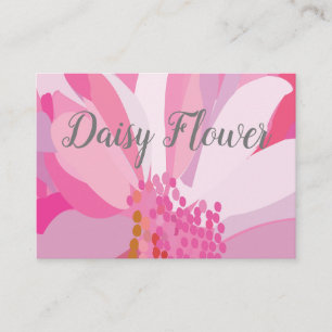 Carte De Visite Fleur de marguerite rose Floral