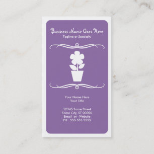 Carte De Visite fleur de mod