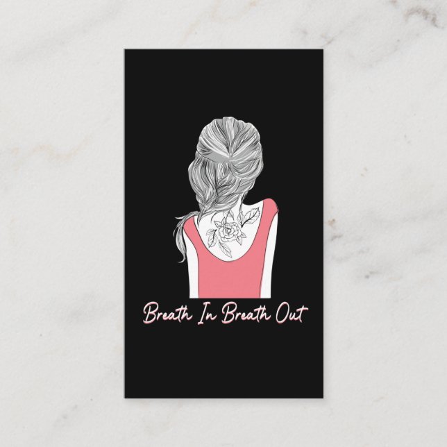 Carte De Visite Fleur de sensibilisation à la santé mentale de la  (Devant)