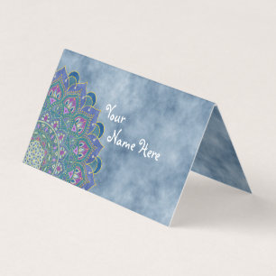 Carte De Visite Fleur De Vie - Mandala India Style 1