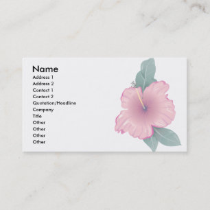 Carte De Visite Fleur d'Hibiscus
