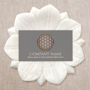 Carte De Visite Fleur Du Nouvel Âge De La Vie Guérisseur Spirituel