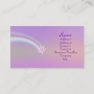 Carte De Visite Fleur en verre