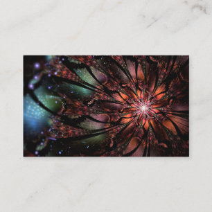 Carte De Visite Fleur imaginaire fractale douce et tendresse