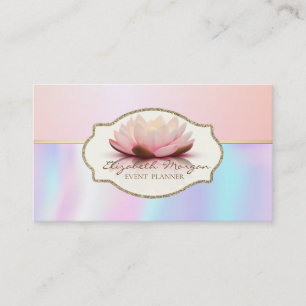 Carte De Visite Fleur Lotus Frame Design Moderne