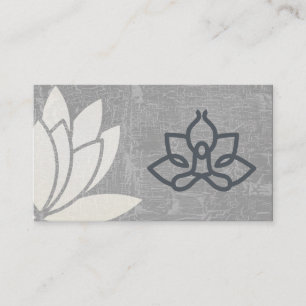 Carte De Visite Fleur Lotus Main Instructeur de yoga