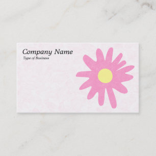 Carte De Visite Fleur papier - rose