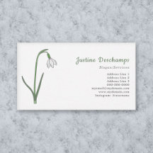 Fleur pastel botanique Snowdrop