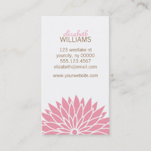 Carte De Visite Fleur rose