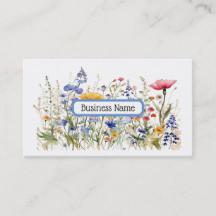 Carte de visite fleur sauvage