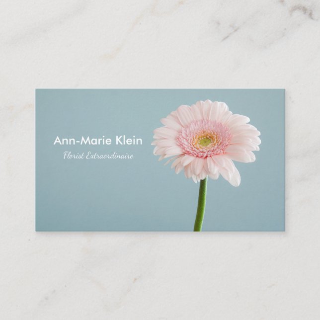 Carte De Visite Fleur simple (Devant)