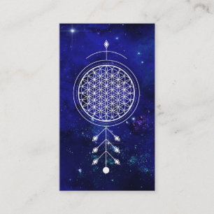 Carte De Visite *~* Fleur Universe de la vie Yoga Astrologie Reiki
