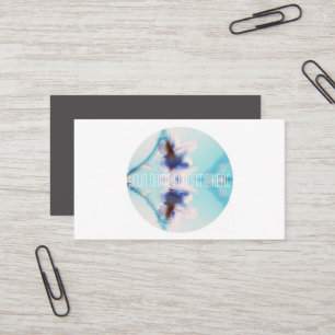 Carte de visite Fleur Violet Bleu Eau Sensation