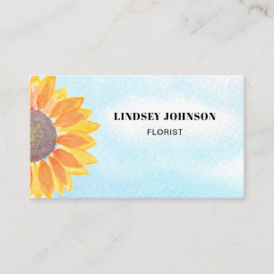 Carte De Visite Fleuriste de tournesol
