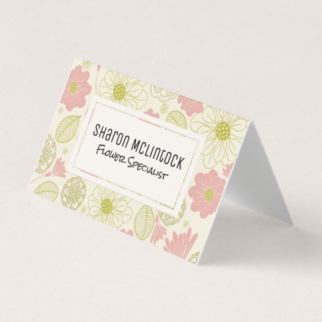 Carte De Visite Fleuriste | Flower Shop (Devant)