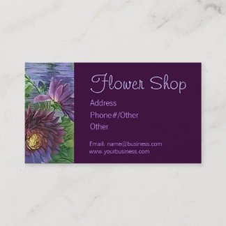 Carte De Visite FLEURISTE par SHARON SHARPE