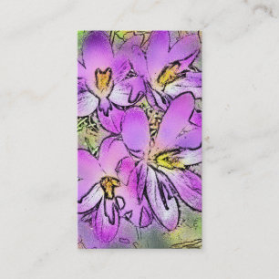 CARTE DE VISITE FLEURS