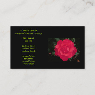 Carte De Visite fleurs