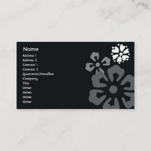 Carte De Visite Fleurs - Affaires