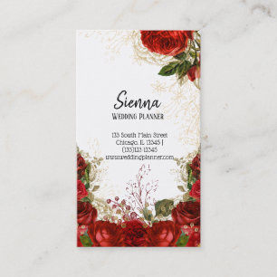 Carte De Visite Fleurs Chic Glam Modernes