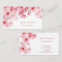 Fleurs de cerisier à l'aquarelle floral rose
