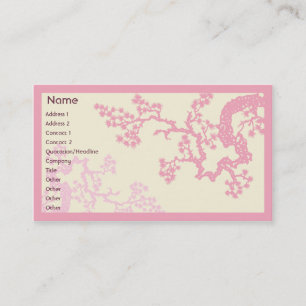 Carte De Visite Fleurs de cerisier - affaires