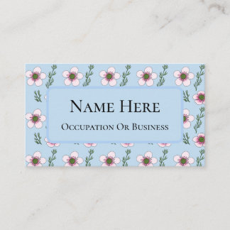 Carte De Visite Fleurs de Manuka