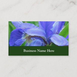 Carte De Visite Fleurs d'iris bleues
