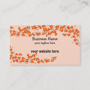 Carte De Visite Fleurs d'Orange