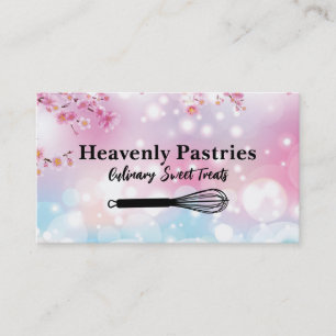 Carte De Visite Fleurs élégantes   Boke   Logo Whisk