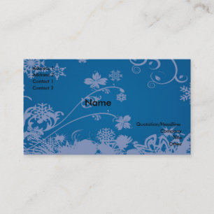 Carte De Visite Fleurs et torrents