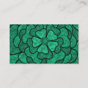 Carte De Visite Fleurs florales abstraites sans couture couleur no