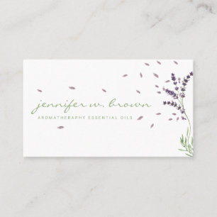 Carte De Visite Fleurs huiles essentielles Parfum Lavande Botaniqu