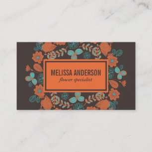 Carte De Visite Fleurs   Illustratif