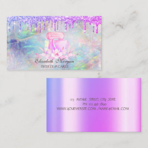 Carte De Visite Fleurs Mixer Parties scintillant Drivers Opal Boul