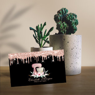 Carte De Visite Fleurs Mixer Rose Gold Drivers Black Your Logo