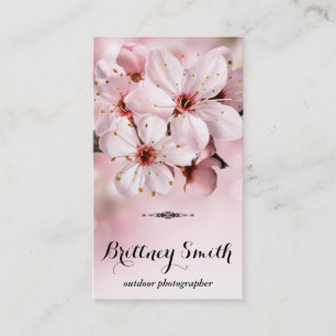 Carte De Visite Fleurs roses