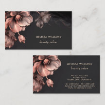 Fleurs roses brillantes noires