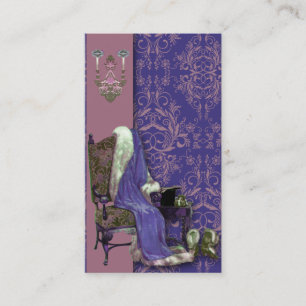 Carte De Visite Fleurs sauvages de damassé, APRÈS L'OPÉRA dans