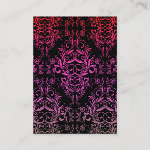 Carte De Visite Fleurs sauvages de damassé, MASCARADE DE MINUIT
