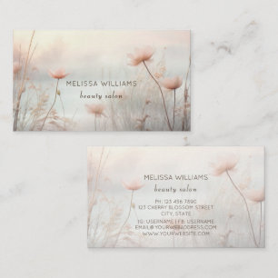 Carte De Visite Fleurs sauvages rêveuses pastel