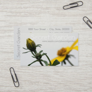 Carte De Visite Fleurs simples 3 Floral Photographie Entreprise C