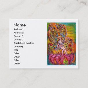 Carte De Visite FLEURS SUR L'imaginaire ROSE IRIS