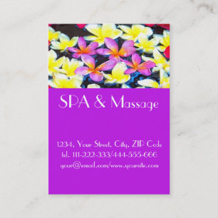 Carte De Visite Fleurs tropicales