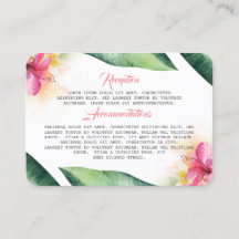 Fleurs tropicales et Palm Feuilles mariage de plag