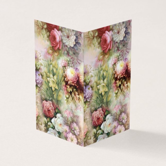 Carte De Visite Fleurs vintages (Extérieur)